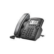 Polycom 2200-48300-001 VVX 301 6-Line PHN with HD Voice+Power Desktop
