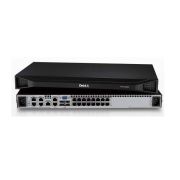 Dell 5FCNR 2162DS 16 x Ports RJ-45 + 2 x Ports GE + 4 x Ports USB 2.0 + 2 x Ports PDU + 1 VGA Port Remote KVM Console Switch