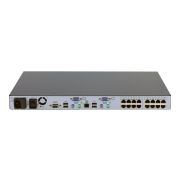 HP AF617A 0x2x16-Port Analog KVM Server Console Switch PS/2 RJ-45 G2 1U 2 Local Users Stackable