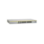 Allied Telesis AT-8000S/24POE-30 8000S Series 24 x Ports 10/100Base-TX Stackable PoE + 2 x SFP Bays + 1 x Port 1000Base-T Rack-mountable Layer 2 Managed Fast Ethernet Network Switch