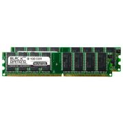 Black Diamond BD1GX2266M10 2GB Kit (2 x 1GB) DDR-266 MHz PC-2100 ECC CL2.5 184-pin DIMM 2.5V Memory Module