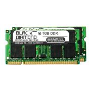 Black Diamond BD1GX2266MN98 2GB Kit (2 x 1GB) DDR-266 MHz PC-2100 non-ECC Unbuffered CL2.5 200-Pin SODIMM 2.5V 2Rx8 Memory Module