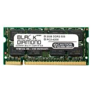 Black Diamond BD2G533MDN13 2GB DDR2-533 MHz PC2-4200 non-ECC Unbuffered CL4 200-Pin SODIMM 1.8V 2Rx8 Memory Module