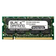 Black Diamond BD2G800MDN13 2GB DDR2-800 MHz PC2-6400 non-ECC Unbuffered CL6 200-Pin SODIMM 1.8V 2Rx8 Memory Module