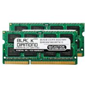 Black Diamond BD2GX21600MTN13 4GB Kit (2 x 2GB) DDR3-1600 MHz PC3-12800 non-ECC Unbuffered CL11 204-Pin SODIMM 1.5V 2Rx8 Memory Module
