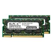 Black Diamond BD2GX2533MDN13 4GB Kit (2 x 2GB) DDR2-533 MHz PC2-4200 non-ECC Unbuffered CL4 200-Pin SODIMM 1.8V 2Rx8 Memory Module