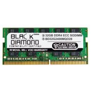 Black Diamond BD32G2400MQO28 32GB DDR4-2400 MHz PC4-19200 non-non-ECC Unbuffered CL17 260-Pin SODIMM 1.2V 2Rx8 Memory Module