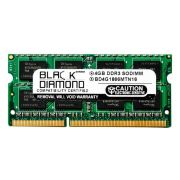 Black Diamond BD4G1866MTN16 4GB DDR3-1866 MHz PC3-14900 non-ECC Unbuffered CL13 204-Pin SODIMM 1.5V 2Rx8 Memory Module