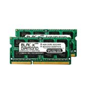Black Diamond BD4GX21333MTN16 8GB Kit (2 x 4GB) DDR3-1333 MHz PC3-1066 non-ECC Unbuffered CL9 204-Pin SODIMM 1.5V 2Rx8 Memory Module
