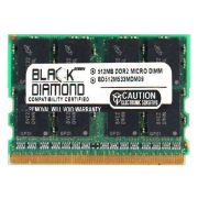 Black Diamond BD512M533MDM09 512MB DDR2-533 MHz PC2-4200 ECC CL4 214-pin DIMM 1.8V 2Rx16 Memory Module