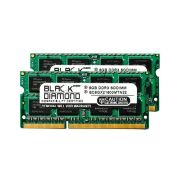 Black Diamond BD8GX21600MTN22 16GB Kit (2 x 8GB) DDR3-1600 MHz PC3-12800 non-ECC Unbuffered CL11 204-Pin SODIMM 1.5V 2Rx8 Memory Module