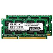 Black Diamond BD8GX21866MTN22 16GB Kit (2 x 8GB) DDR3-1866 MHz PC3-14900 non-ECC Unbuffered CL13 204-Pin SODIMM 1.5V 2Rx8 Memory Module