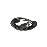 Honeywell CBL-020-300-C00 3m (9.8') RS232 DB9 Female Coiled 5V External Power Cable - Black w Option for Host Power on Pin 9