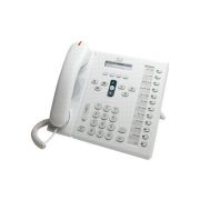 Cisco CP-6961-WL-K9 Unified IP Phone 6961 Slimline VoIP Phone SCCP White