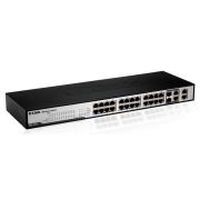 D-Link DES-1228 24 x Ports 10/100Base-TX + 2 x Ports Combo RJ-45/SFP Layer 2 Fast Ethernet Web Smart Switch