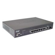 D-Link DES-3010PA Managed 8-Port 10/100 PoE Switch + 1 Gigabit Port + 1 SFP Slot