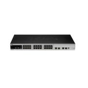 D-Link DES-3528 24-Port 10/100/1000Base-TX Managed Stackable Fast Ethernet Switch 2 Combo Gigabit SFP Ports & 2 Ethernet Ports