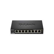 D-Link DGS-108/B 8-Port 10/100/1000Base-T Unmanaged Gigabit Ethernet Switch