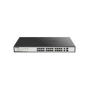 D-Link DGS-1100-26MP 24-Port 10/100/1000 (PoE+) Unmanaged Gigabit Ethernet Switch with 2 Combo Gigabit SFP Ports