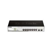 D-Link DGS-1210-10P 8-Port 10/100/1000Base-T Managed Gigabit Ethernet Switch with 2 Shared SFP Ports