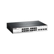 D-Link DGS-1210-20 16-Port 10/100/1000 Managed Gigabit Ethernet Switch with 4 Gigabit SFP Ports