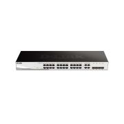 D-Link DGS-1210-28 24-Port 10/100/1000Base-T Managed Gigabit Ethernet Switch with 4 Gigabit SFP Ports Rack-Mountable