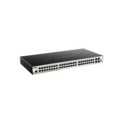 D-Link DGS-1510-52X 44.2W 48-Port 10/100/1000Base-T Layer-3 Managed Gigabit Ethernet Switch with 4 10-Gigabit SFP+ Ports Rack-Mountable
