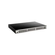 D-Link DGS-1510-52XMP 48 x 10/100/1000BASE-T PoE Ports, 4 x 10G SFP+ Ports Gigabit Stackable Smart Managed Switch with 10G Uplinks