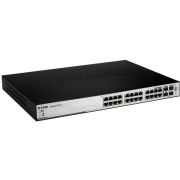 D-Link DGS-3100-24P Managed 24-Port Gigabit Stackable PoE Layer 2 Switch + 4 combo SFP + 20 Gig Stacking