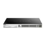 D-Link DGS-3130-30TS 24 x Gigabit electrical ports, 2 x 10 Gigabit electrical ports, 4 x 10 Gigabit optical ports switch