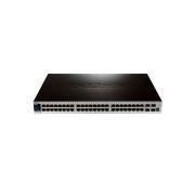D-Link DGS-3420-52T 81W 48-Port 176Gbps 10/100/1000Base-T Managed Stackable Gigabit Ethernet Switch with 4 10-Gigabit SFP+ Ports Rack Mountable