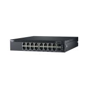 Dell DN_X1018_1.1 Networking X1018 16 x Ports 10/100/1000Base-T + 2 x SFP Ports Layer 2 Managed 1U Rack-Mountable Gigabit Ethernet Network Switch