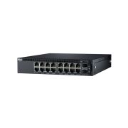 Dell DN_X1018P_1.2 Networking X1018P 16 x Ports PoE 10/100/1000Base-T + 2 x SFP Ports Layer 2 Managed 1U Rack-mountable Gigabit Ethernet Network Switch