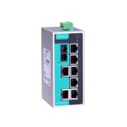 Moxa EDS-208A-M-SC Unmanaged with 7 10/100BaseT(X) ports, and 1 100BaseFX multi-mode port with SC connectors Ethernet switch