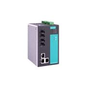 Moxa EDS-505A-MM-STn Managed with 3 10/100BaseT(X) ports, and 2 100BaseFX multi-mode ports with ST connectors Ethernet switch