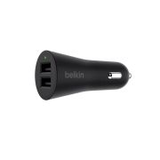 Belkin F8M930BTBLK BOOSTUP 24-Watts 4800mA 2-Port USB Type-A Car Charger