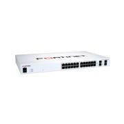 Fortinet FS-124F-FPOE FortiSwitch 100 Series 124F-FPOE 24 x RJ-45 Ports PoE+ 1000Base-T + 4 x SFP+ Ports Layer 2 Managed 1U Rack-mountable Gigabit Ethernet Network Switch