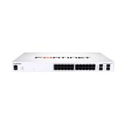 Fortinet FS-124F-POE FortiSwitch 100 Series 124F-POE 24 x RJ-45 Ports PoE+ 1000Base-T + 4 x SFP+ Ports Layer 2 Managed 1U Rack-mountable Gigabit Ethernet Network Switch