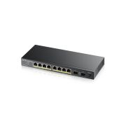 ZyXEL GS1100-10HP 8 x Ports PoE+ 10/100/1000Base-T + 2 x SFP Ports Layer 2 Unmanaged 1U Rack-mountable Gigabit Ethernet Network Switch