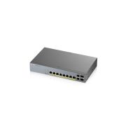 ZyXEL GS1350-12HP 8-port GbE Smart Managed PoE Switch with GbE Uplink