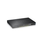 ZyXEL GS2220-28HP 24 x Ports PoE+ 10/100/1000Base-T + 4 x SFP+ Ports Layer 2 Managed 1U Rack-mountable Gigabit Ethernet Network Switch