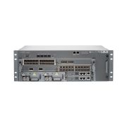 Juniper MX104-DC MX104 Chassis with 4 MIC Slots 4X10GE SFP+ Built-in Ports (License required for activation) DC Power Supply Fan Tray w/Filter Packet Forwarding Engine & Routing Engine
