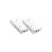 ZyXEL PLA5456KIT Pass-Thru Ethernet Adapter AV2000 Powerline 2-port Gigabit 2-Pack