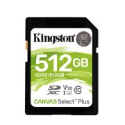 Kingston Technology SDS2/512GB Canvas Select Plus 512GB SDXC Class 10 UHS-I 100MB/s Flash Memory Card