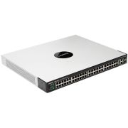 Linksys SFE2010P Small Business 48 x RJ-45 Ports PoE 10/100Base-TX + 2 x Ports 1000Base-T + 2 x Ports Combo SFP (mini-GBIC) Layer 3 Managed Rack-Mountable Fast Ethernet Network Switch