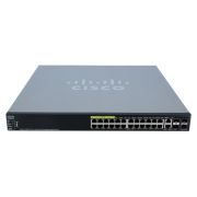 Cisco SG550X-24MPP-K9 Small Business 550X SG550X-24MP 24 x RJ-45 Ports PoE+ 1000Base-T + 2 x Combo RJ-45/SFP+ Ports + 2 x SFP+ Ports Layer 3 Managed Stackable Rack-Mountable Gigabit Ethernet Network Switch