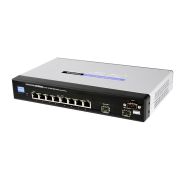 Linksys SRW2008MP 8-Port 10/100/1000 RJ-45 Ports Ethernet Switch and 2 Shared MiniGBIC Slots with WebView and Maximum POE