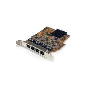 StarTech ST1000SPEX42 OneConnect 4-Port 10/100/1000Mbps Gigabit Ethernet PCI NIC Network Adapter Card