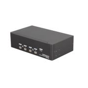 StarTech SV431DD2DUA 4-Port Dual DVI KVM Switch with Audio and USB Hub