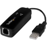 StarTech USB56KEMH2 USB 2.0 Fax Modem 56K V.92 External Hardware Dial Up Adapter